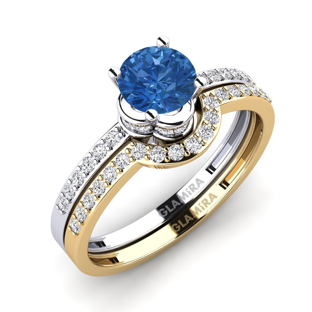 sapphire-zirconia Set Pengantin Htingi