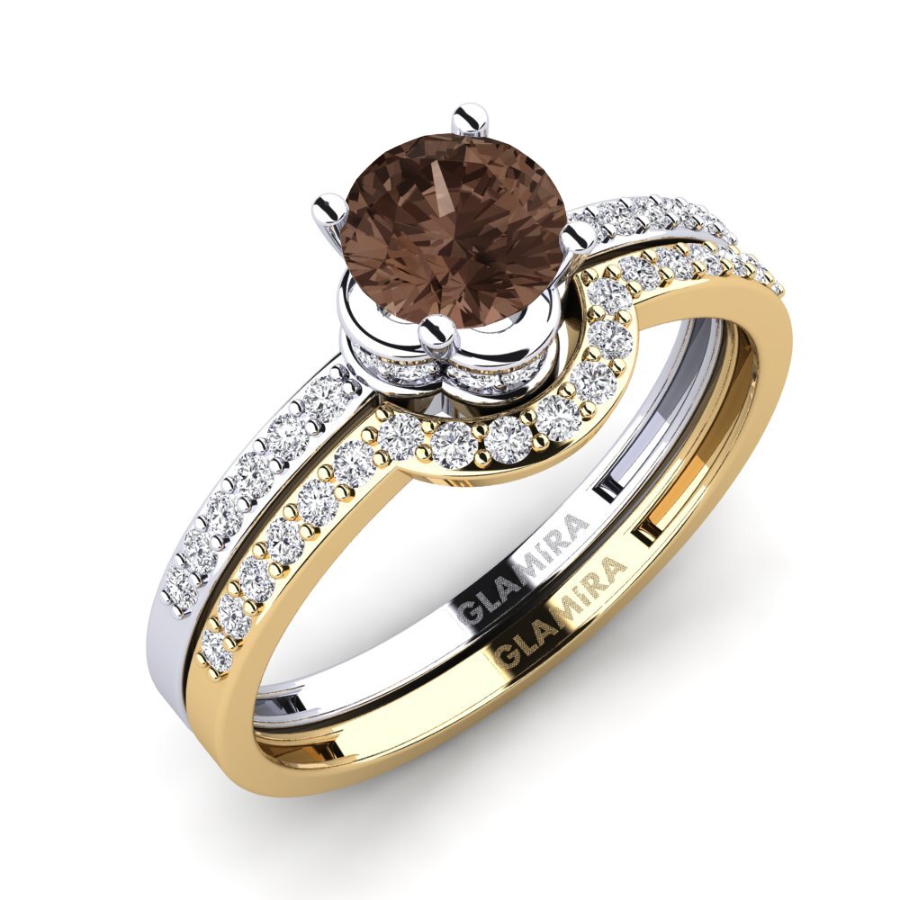 Smoky Quartz Bridal Set Htingi