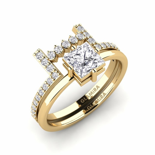Bridal Set Idan 585 Yellow Gold & Diamond