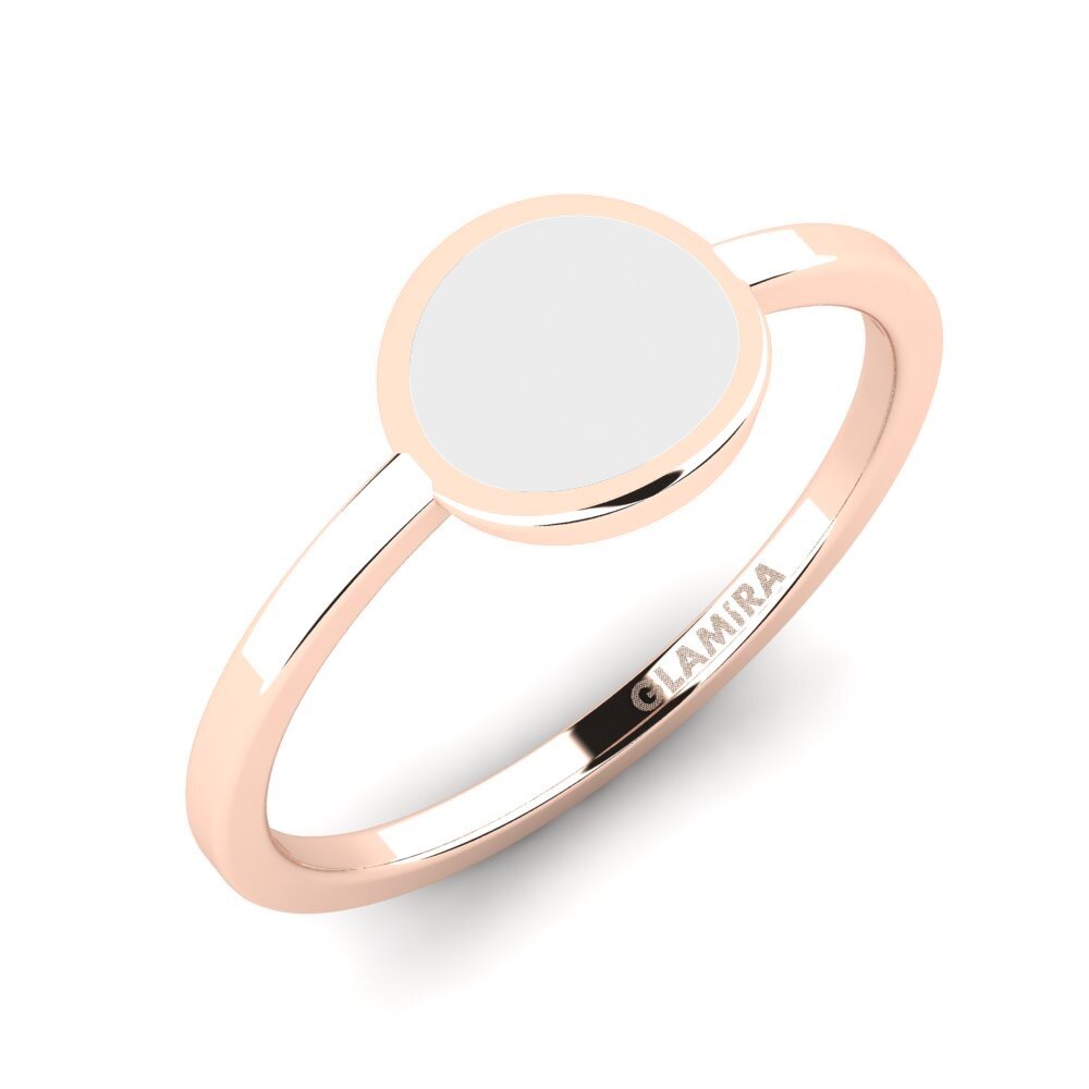 14ct Rose Gold Stackable Ring Middo - A