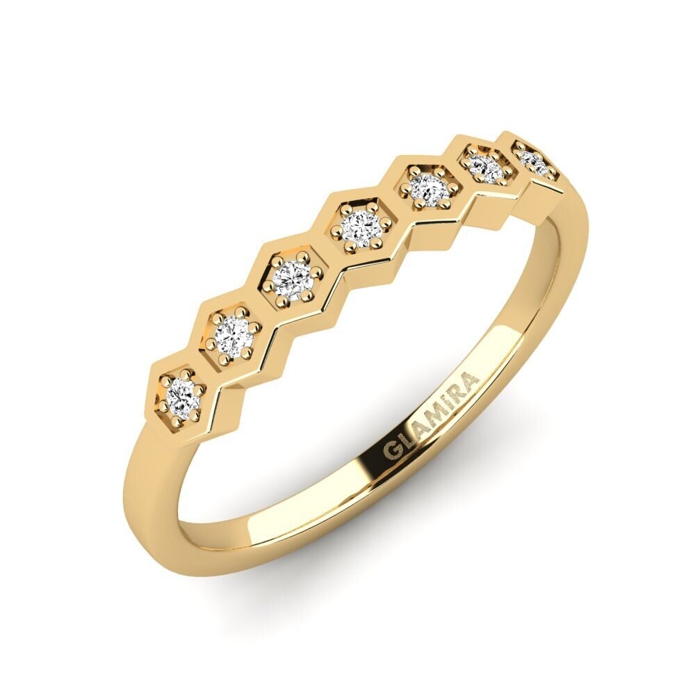 Moissanita Anillo apilable Misc - A