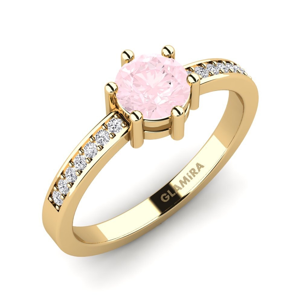 Rose Quartz Stackable Ring Ofre - A