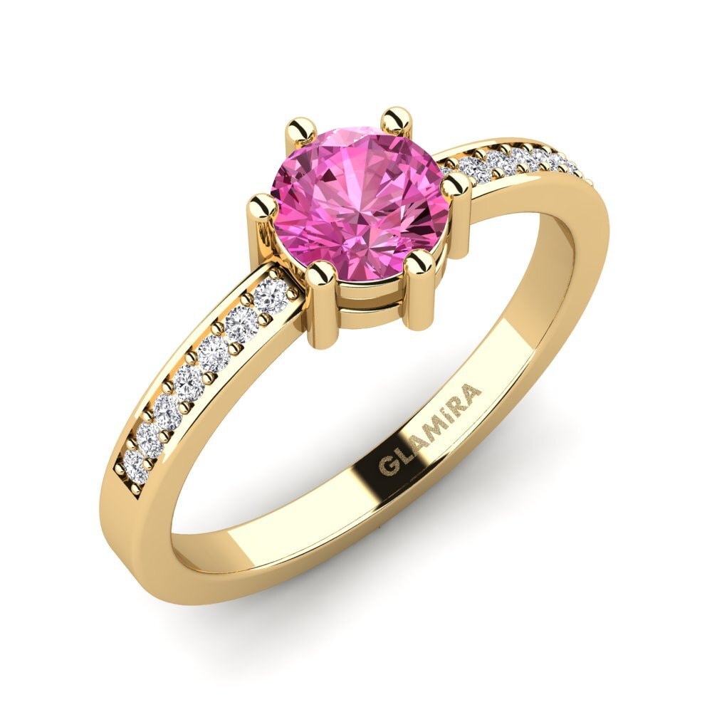 Pink Topaz Stackable Ring Ofre - A