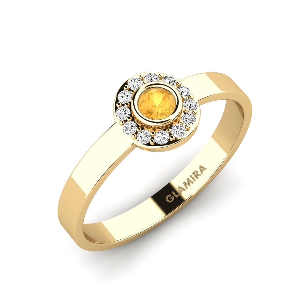 Citrine Stackable Ring Siorgr - A