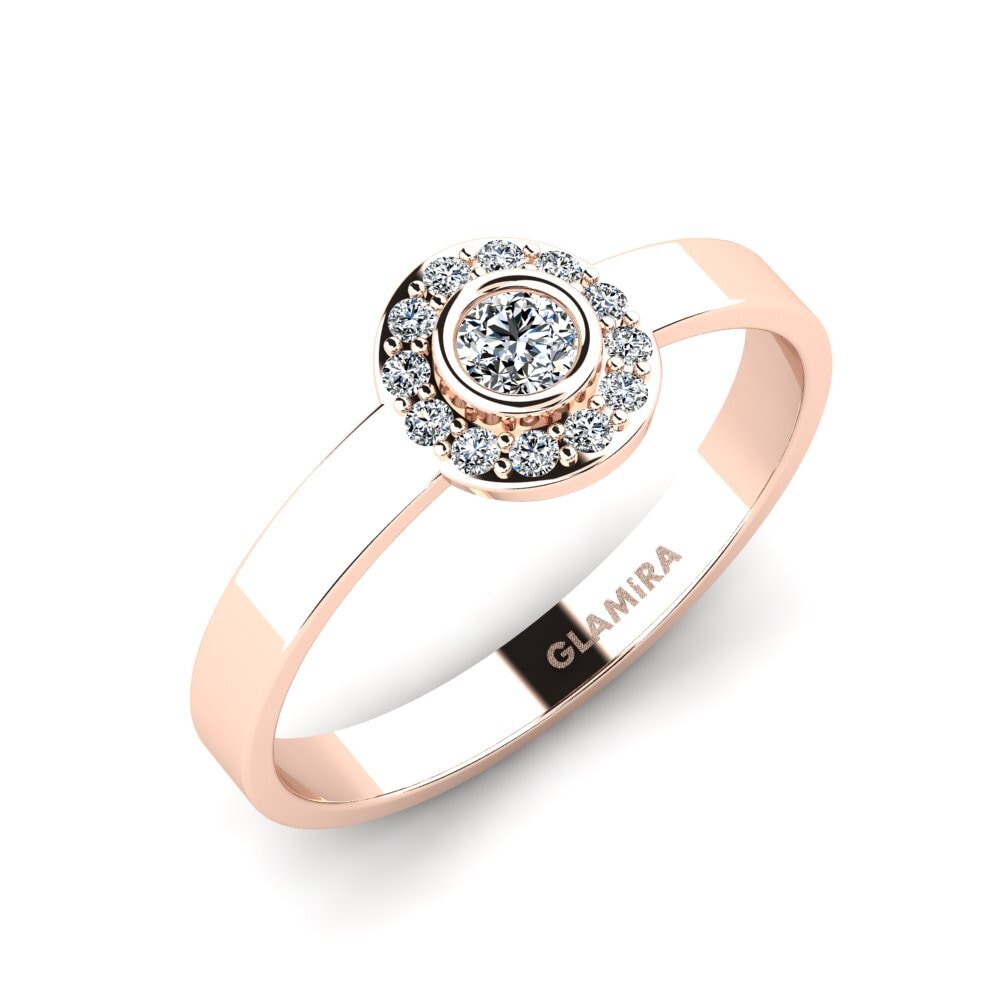 9k Oro Rosa Anillo apilable Siorgr - A