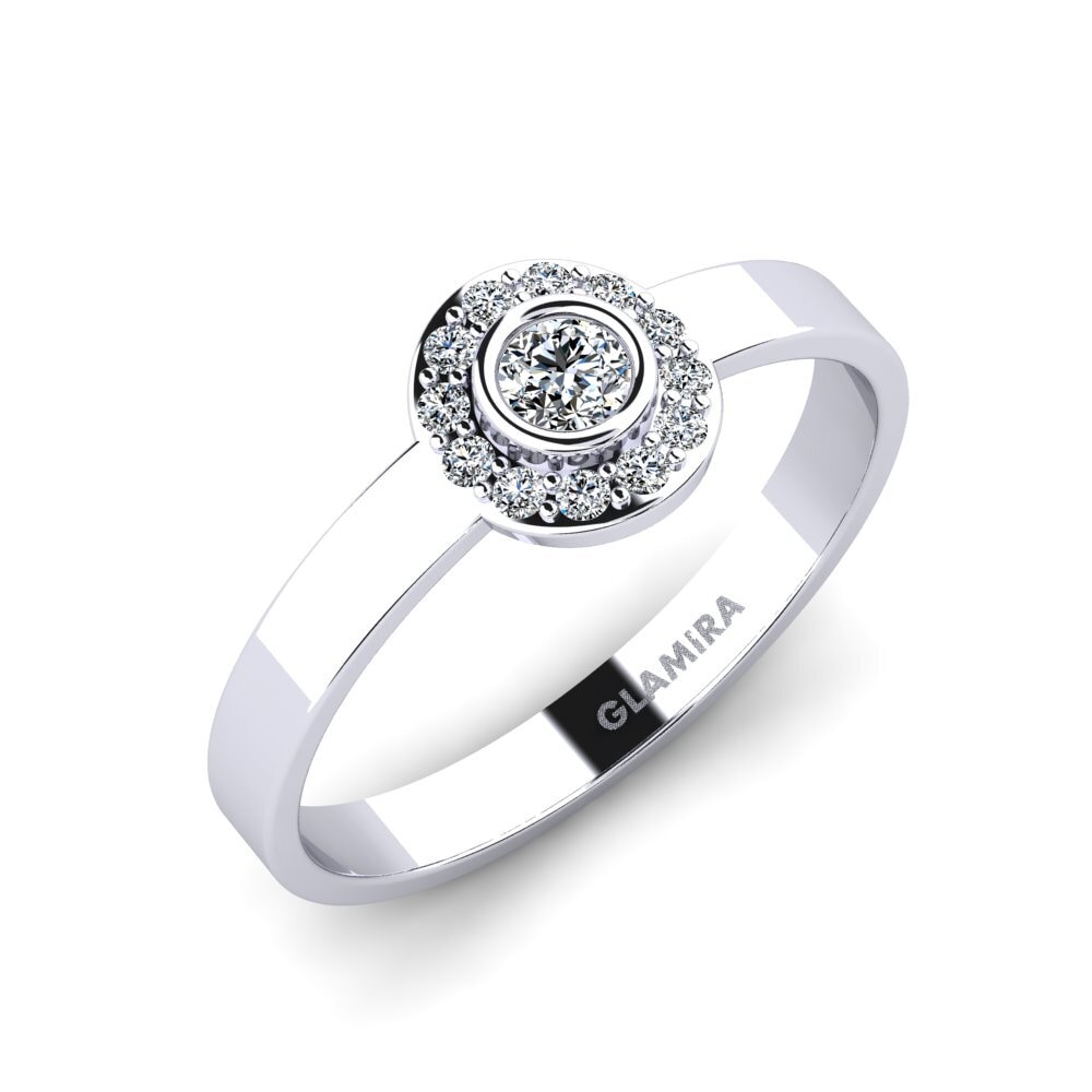 Weißgold 585 Stapelbarer Ring Siorgr - A
