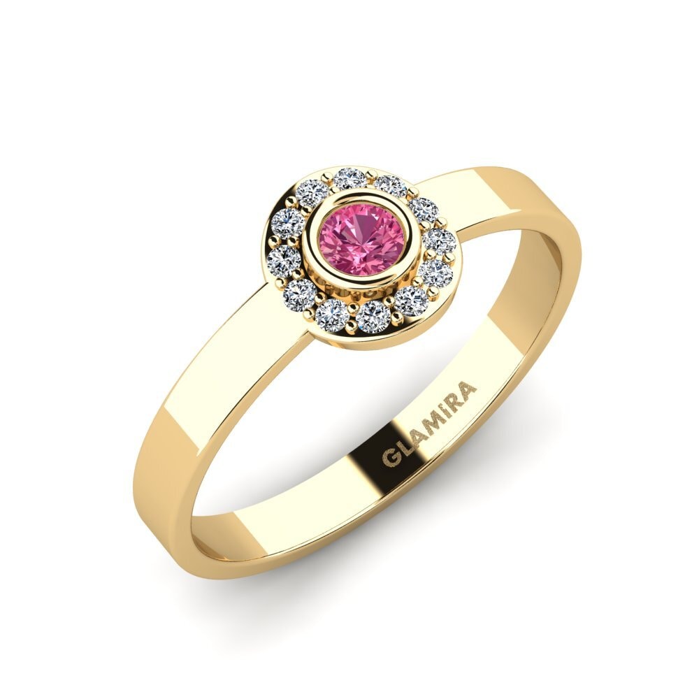 Pink Tourmaline Stackable Ring Siorgr - A