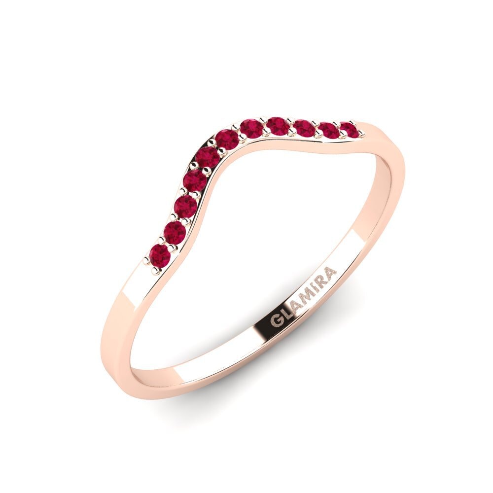 Ruby Stackable Ring Siorgr - B