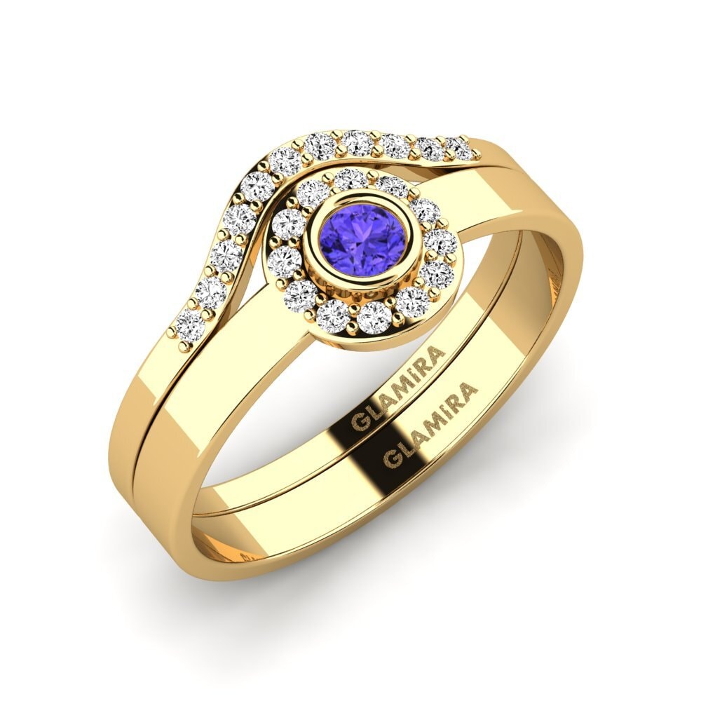 Tanzanite Anneau empilable Siorgr Set
