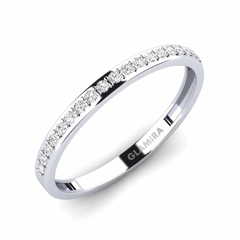 Eternity Women’s Wedding Rings GLAMIRA Syfig - B 585 White Gold White Sapphire