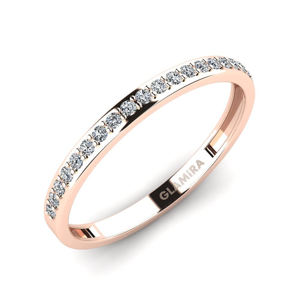 Or rose 14k Zircone Bague Syfig - B