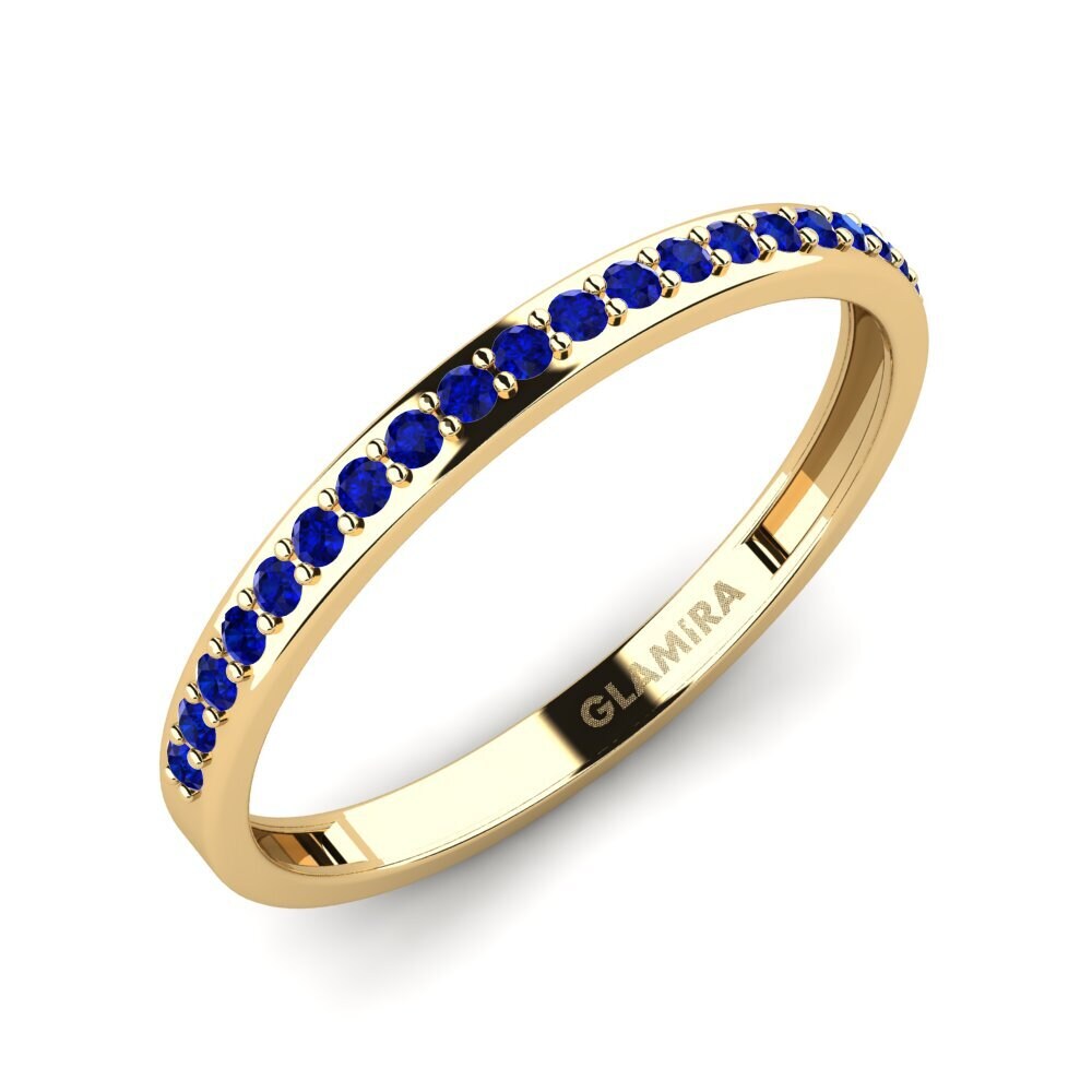 14k Yellow Gold Sapphire Ring Syfig - B