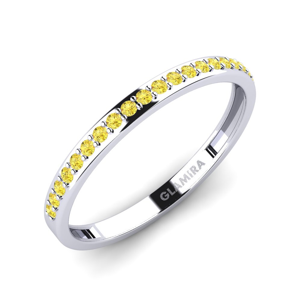 Gele Saffier Ringen Syfig - B