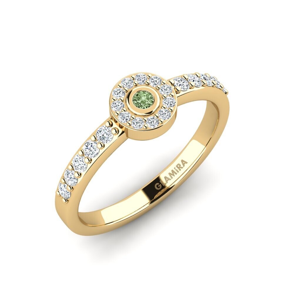 Green Diamond Ring Uppea - B