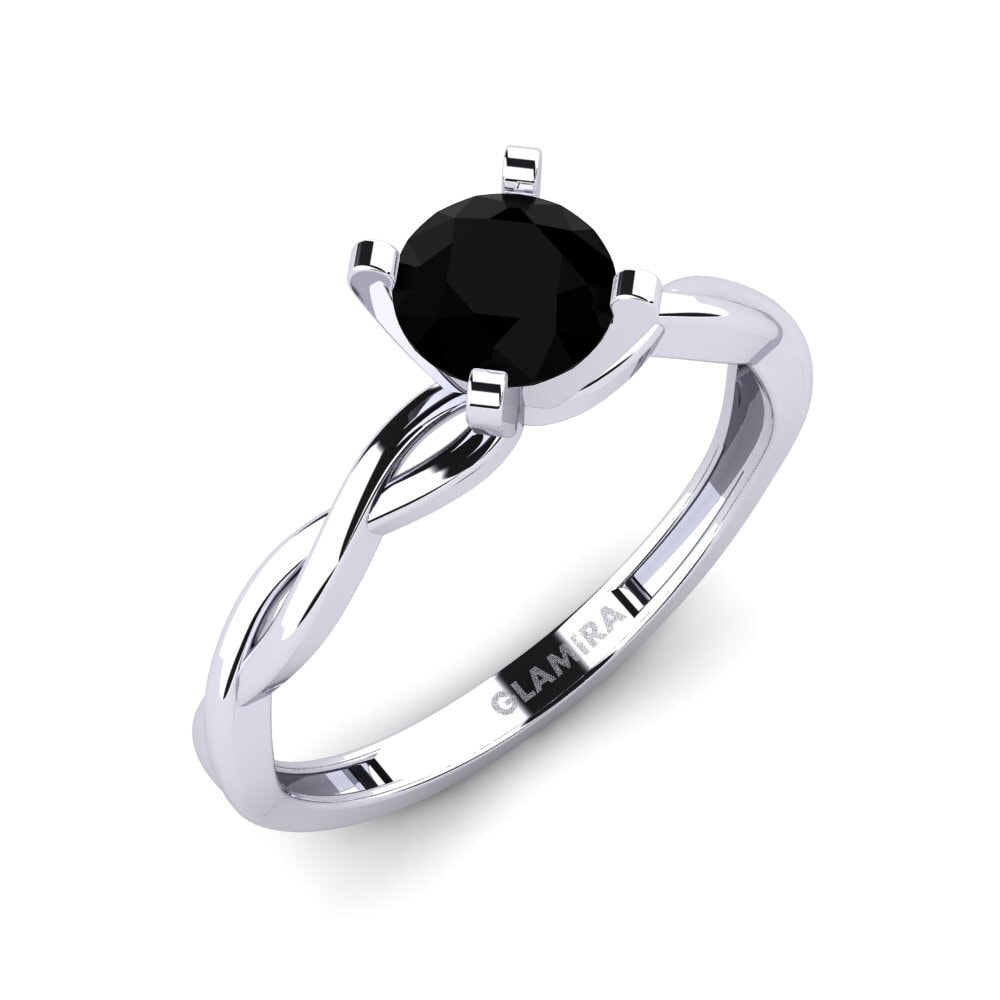 Zwarte Diamant Verlovingsring Xoden - A