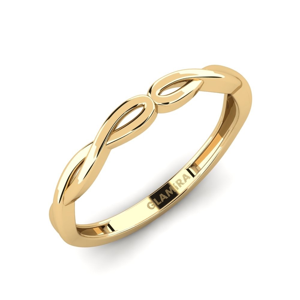 14k Yellow Gold Stackable Ring Xoden - B