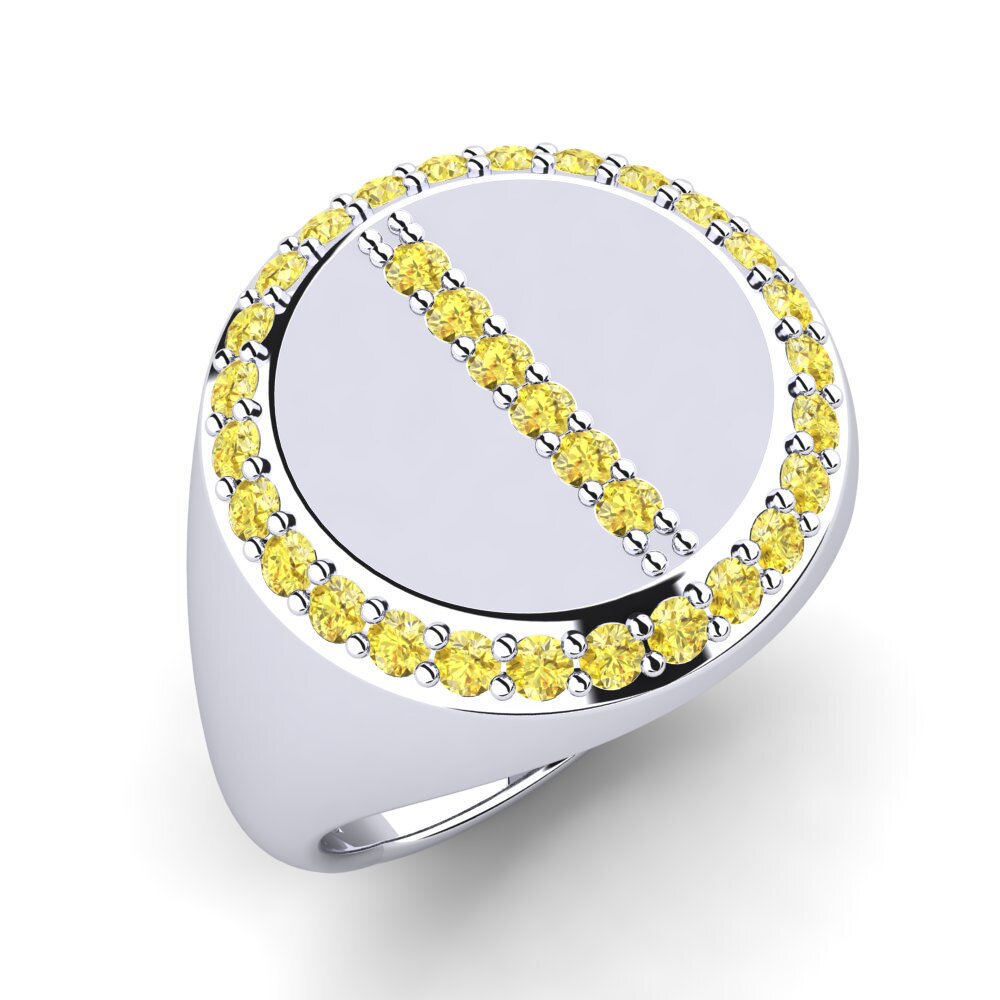 Yellow Sapphire Men's Ring Anotol