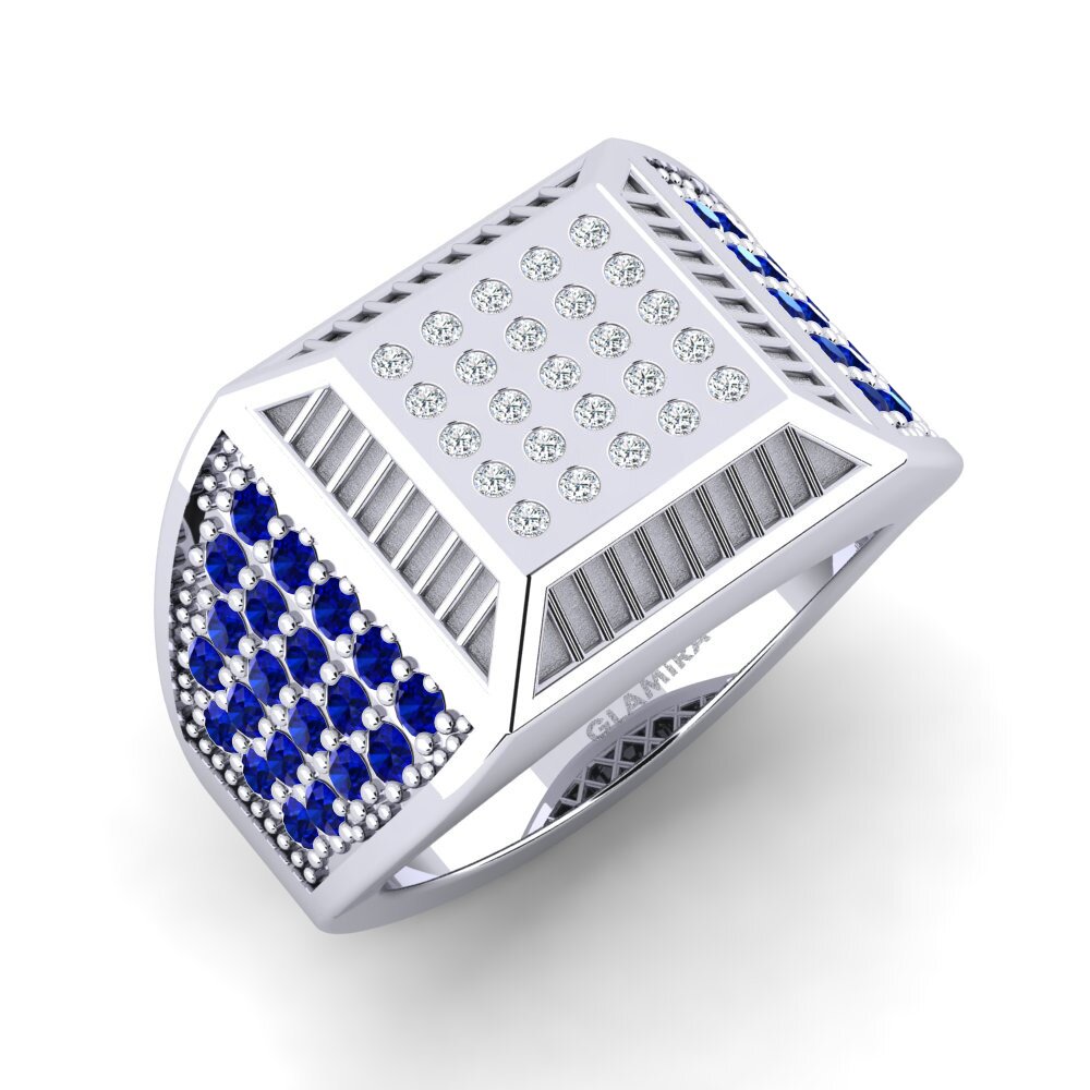 Saphir Herrenring Cneg