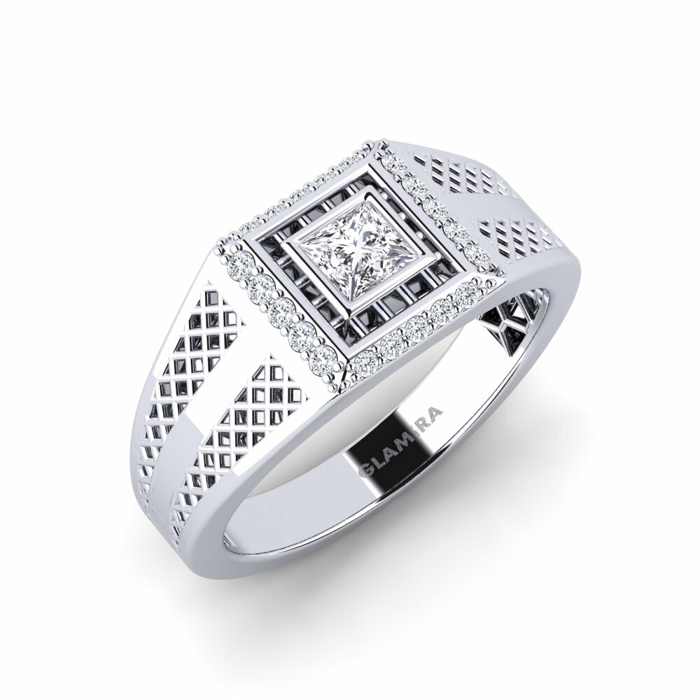 Comprar GLAMIRA Anillos para hombre Edweaf en Princesa corte 585