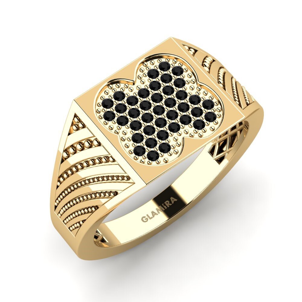 Zafiro negro Anillo de Hombre Margorina