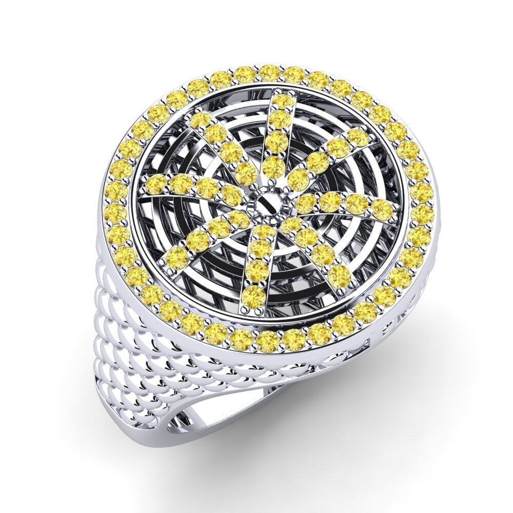 Yellow Sapphire Men's Ring Obdure