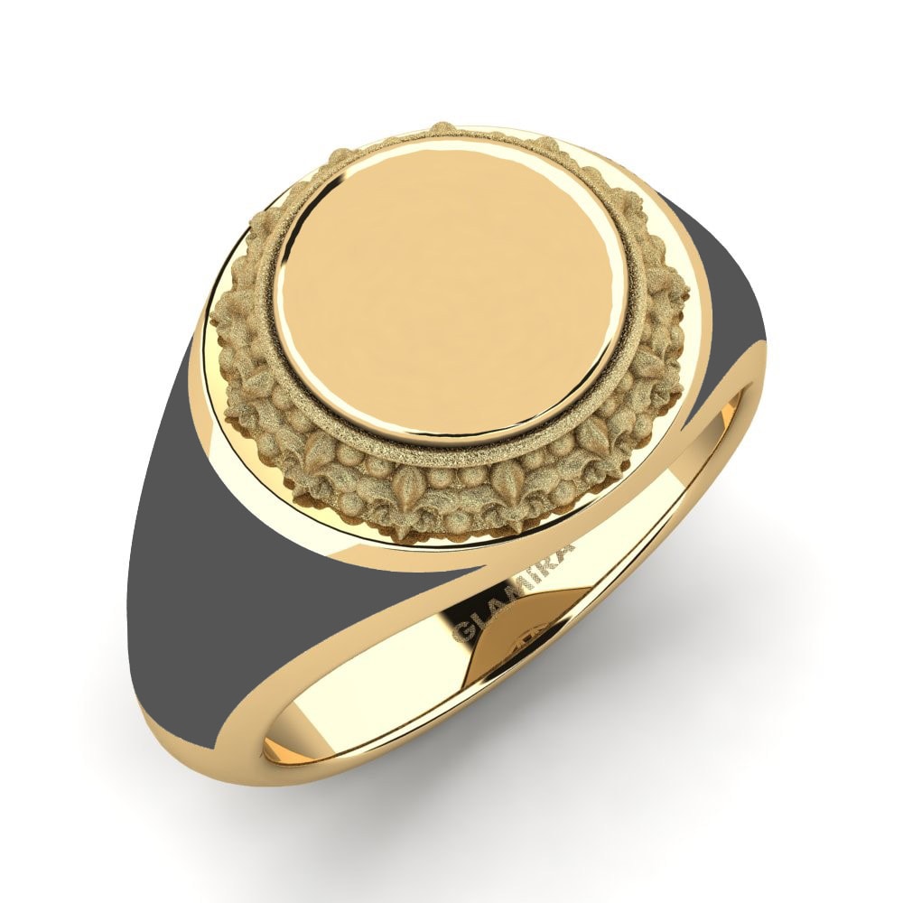 18ct Yellow Gold Men's Ring Wihtig