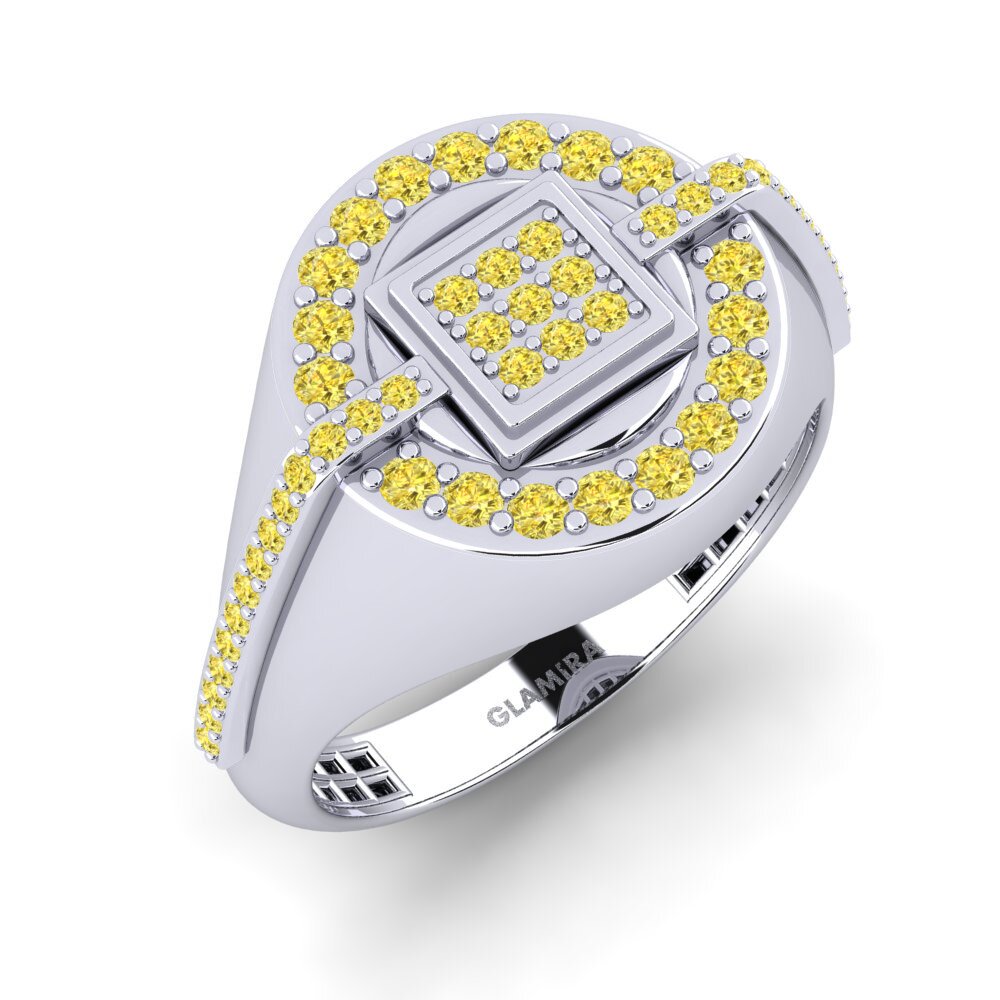Yellow Sapphire Men's Ring Wour