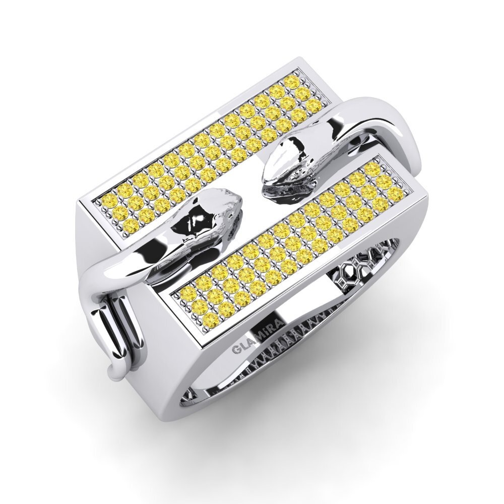 Yellow Sapphire Men's Ring Zanisp