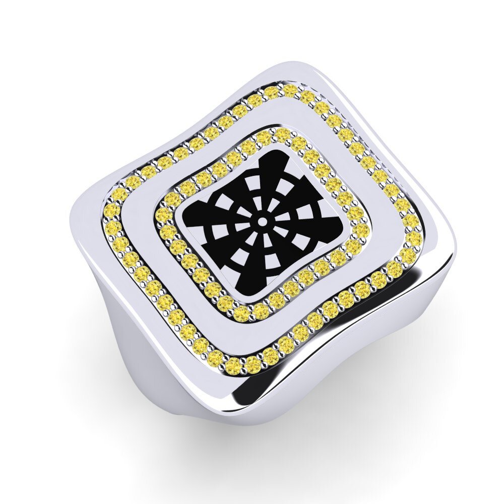 Yellow Sapphire Men's Ring Zulekha