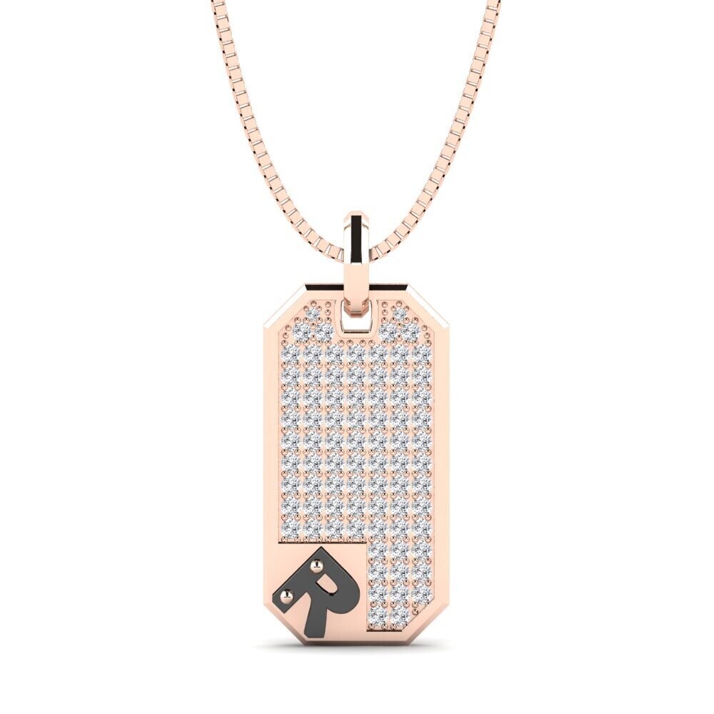 18k Rose Gold Men's Pendant Afiado - R