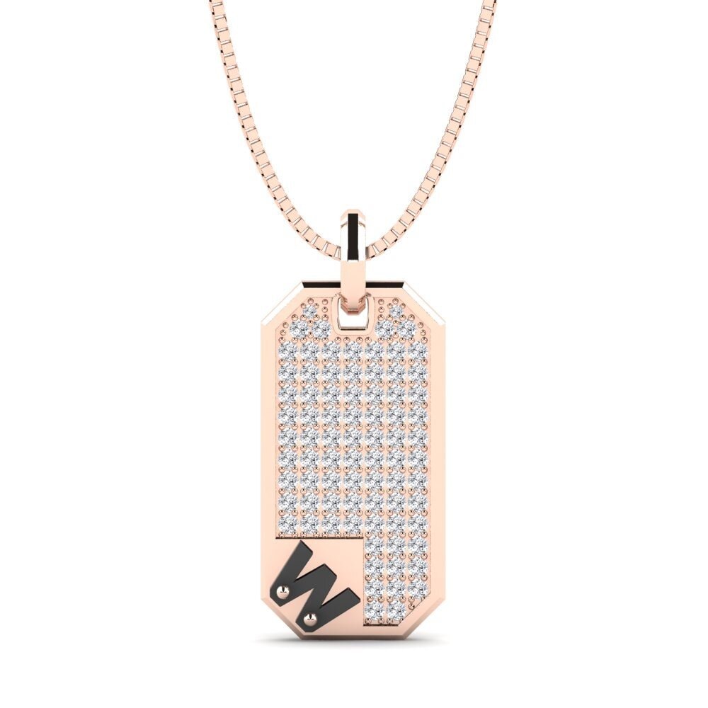 18k Rose Gold Men's Pendant Afiado - W