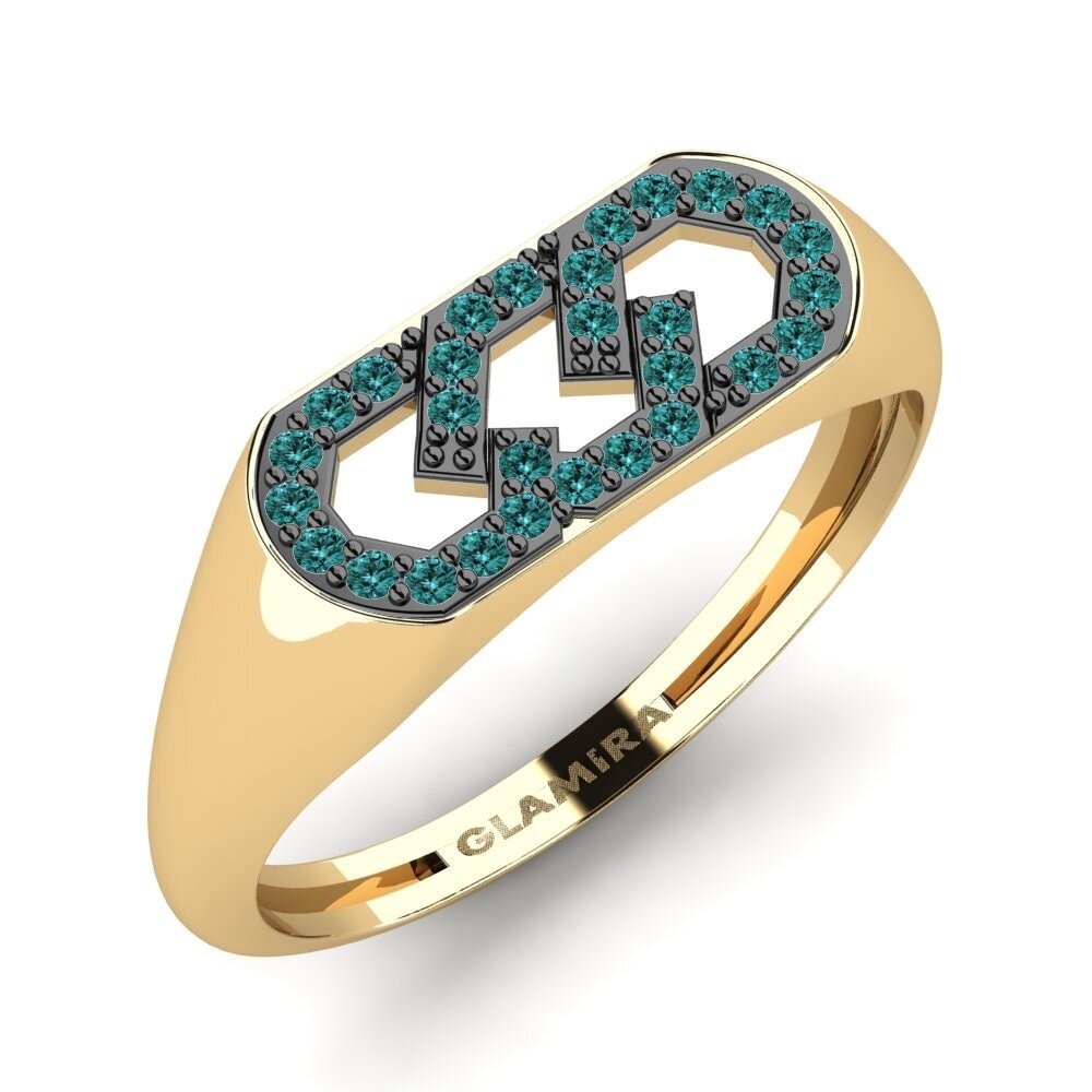 Diamant Bleu Bague pour homme Ardetta - B