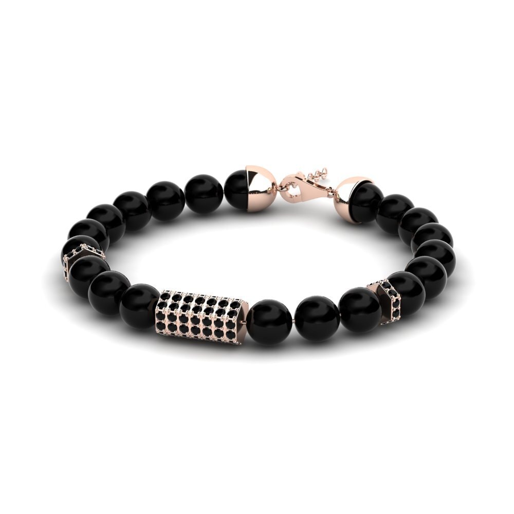 14K Rose Gold Men's Bracelet Burgata
