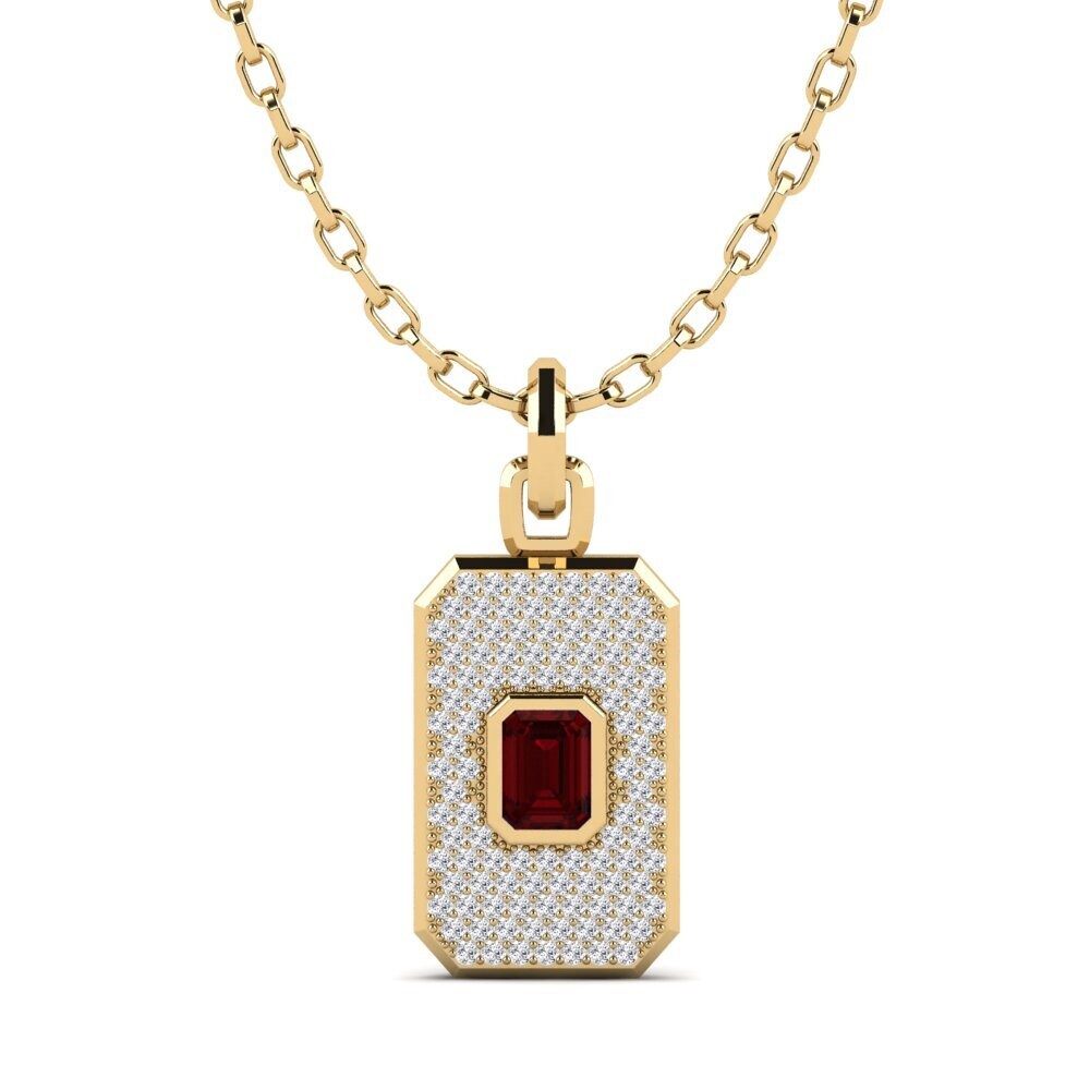 Garnet Men's Pendant Fasan