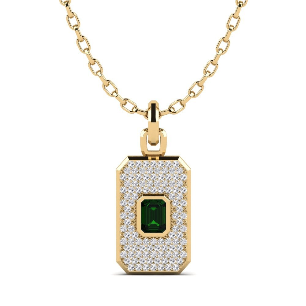 Green Tourmaline Men's Pendant Fasan