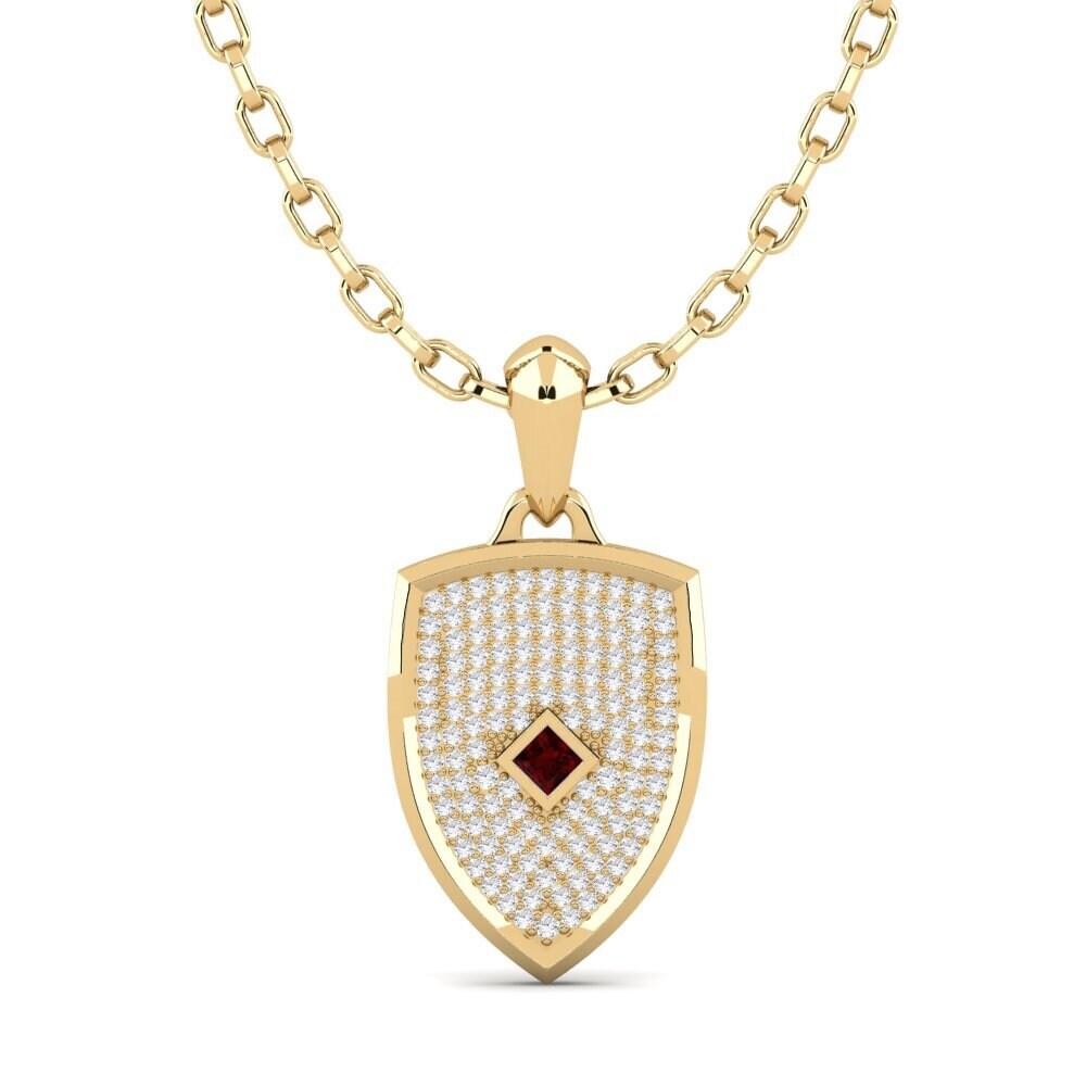 Garnet Men's Pendant Genova