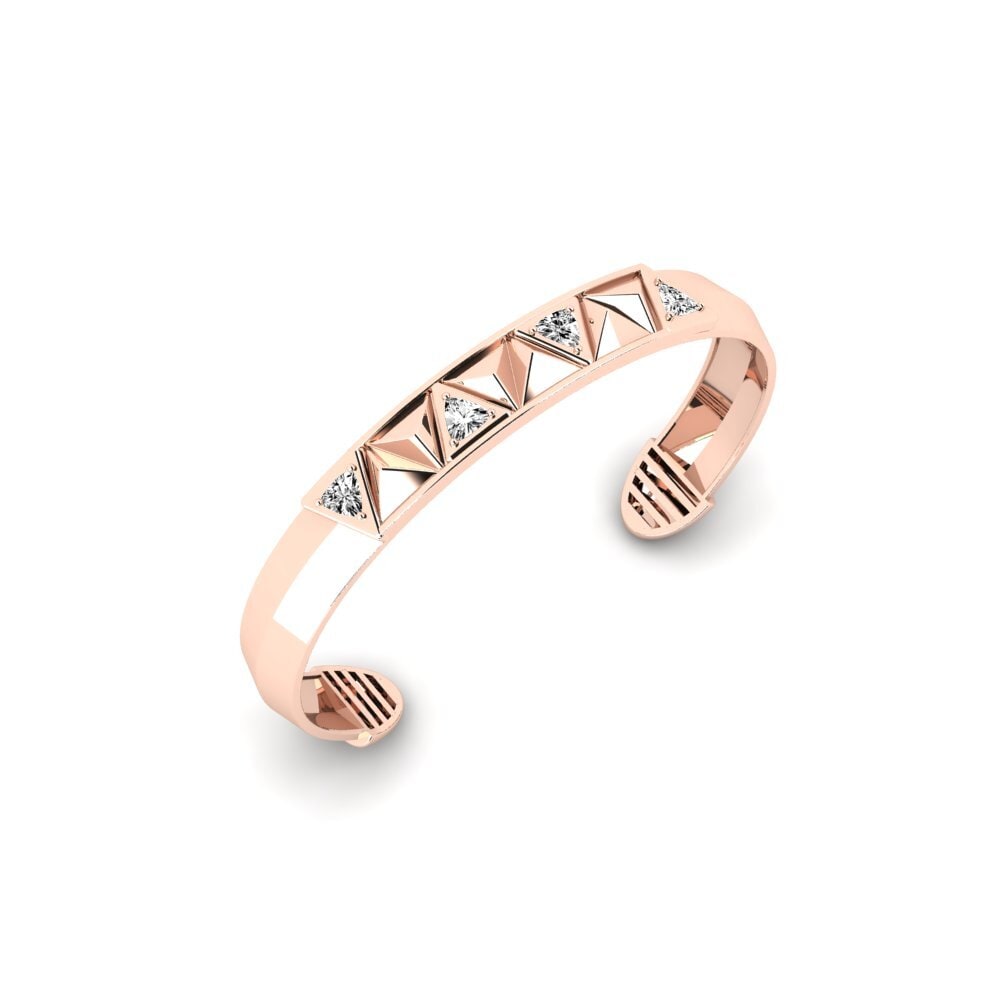 14K Rose Gold Moissanite Men's Bracelet Mahait