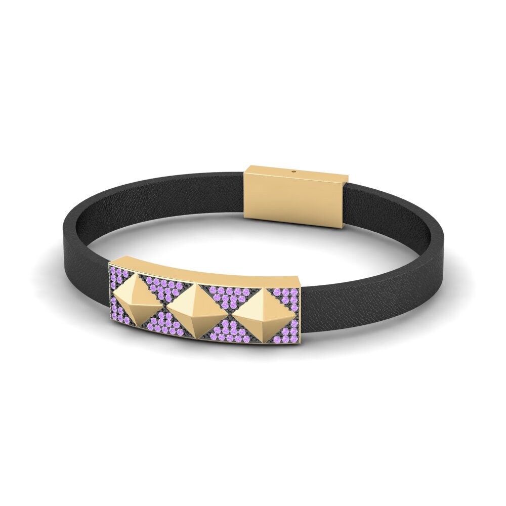 Ametista Pulseira masculina Monorona