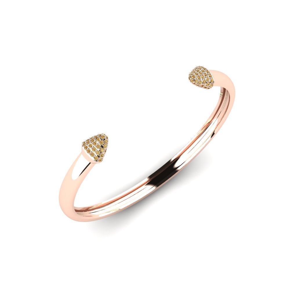 18ct Rose Gold Brown Diamond Men's Bracelet Nannis