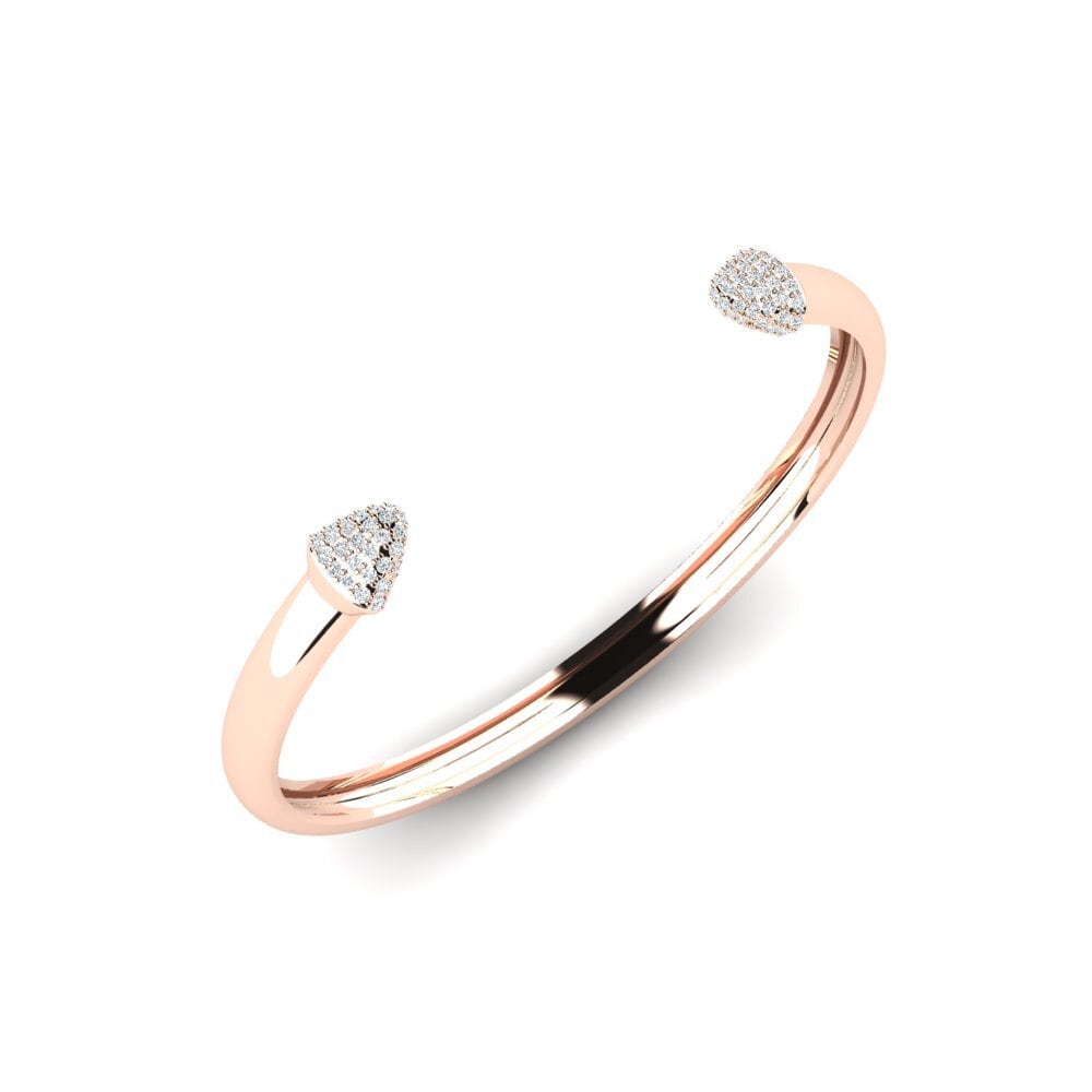 9K Rose Gold Zirconia Men's Bracelet Nannis