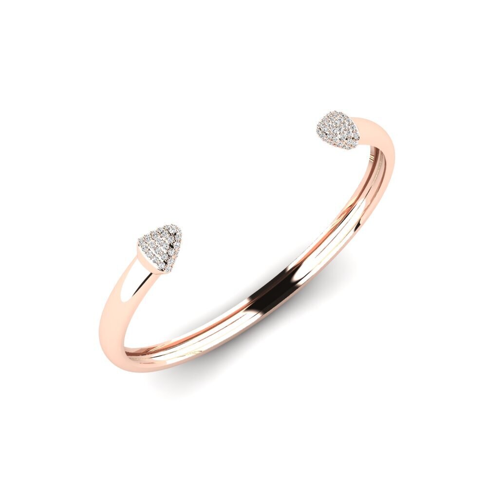 14K Rose Gold Moissanite Men's Bracelet Nannis