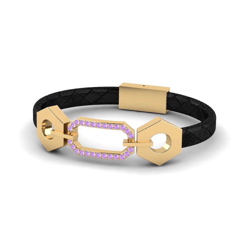 Ametista Pulseira masculina Patrisa