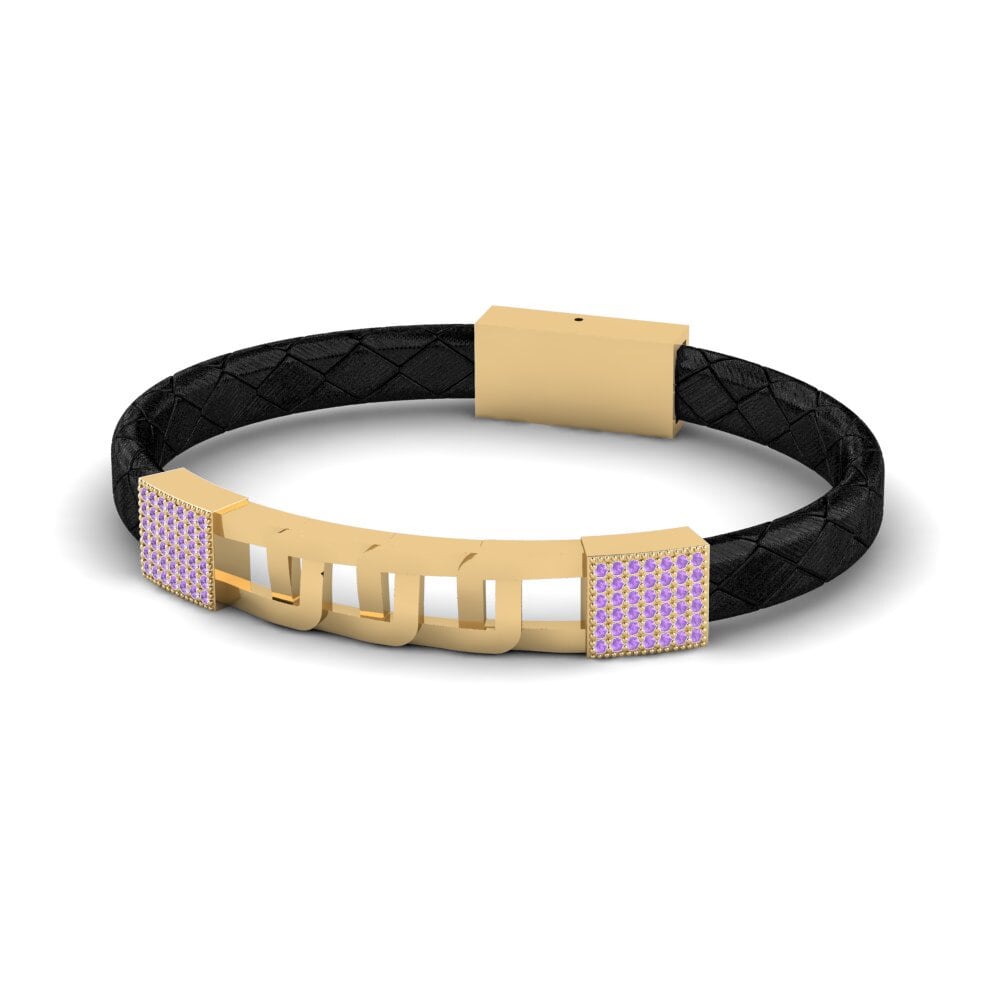 Ametista Pulseira masculina Scharf