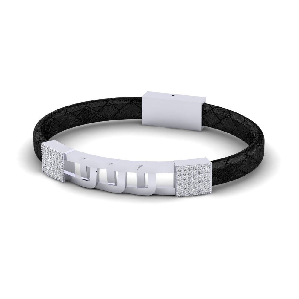 950 Platinum Diamond Men's Bracelet Scharf