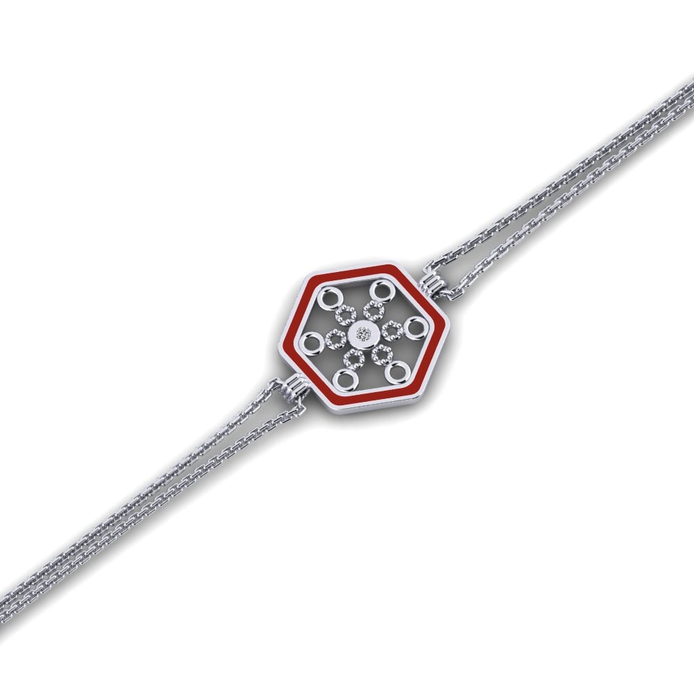 White Silver Women's Bracelet Bronmore