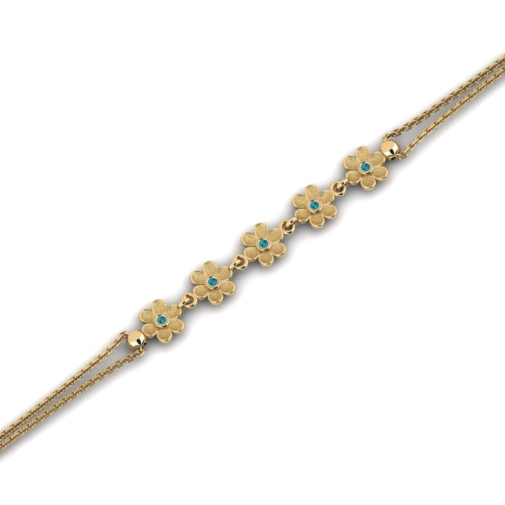 Diamant Bleu Bracelet pour femme Burap