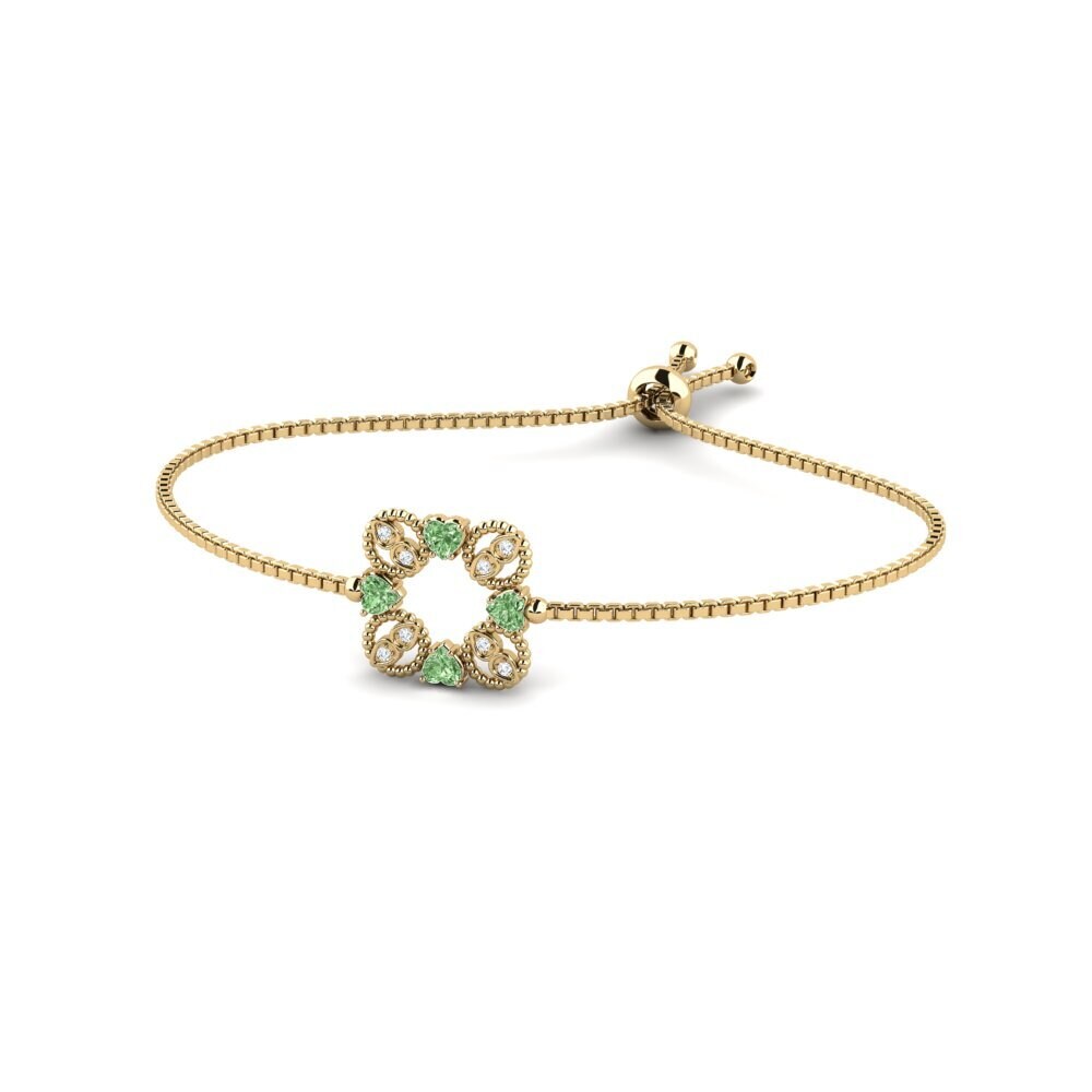 Green Diamond Women's Bracelet Cakie