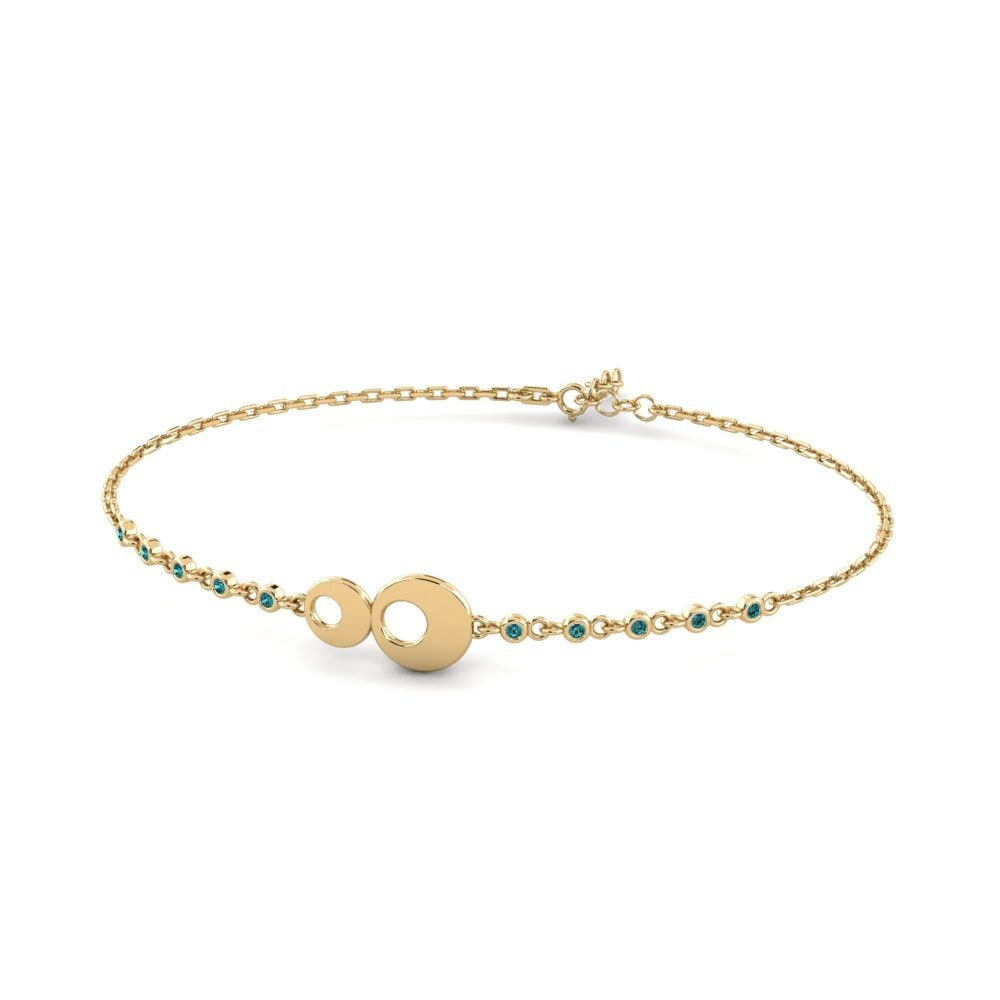 Diamant Bleu Bracelet pour femme Camerti