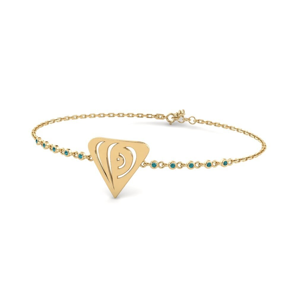 Diamant Bleu Bracelet pour femme Canmeew