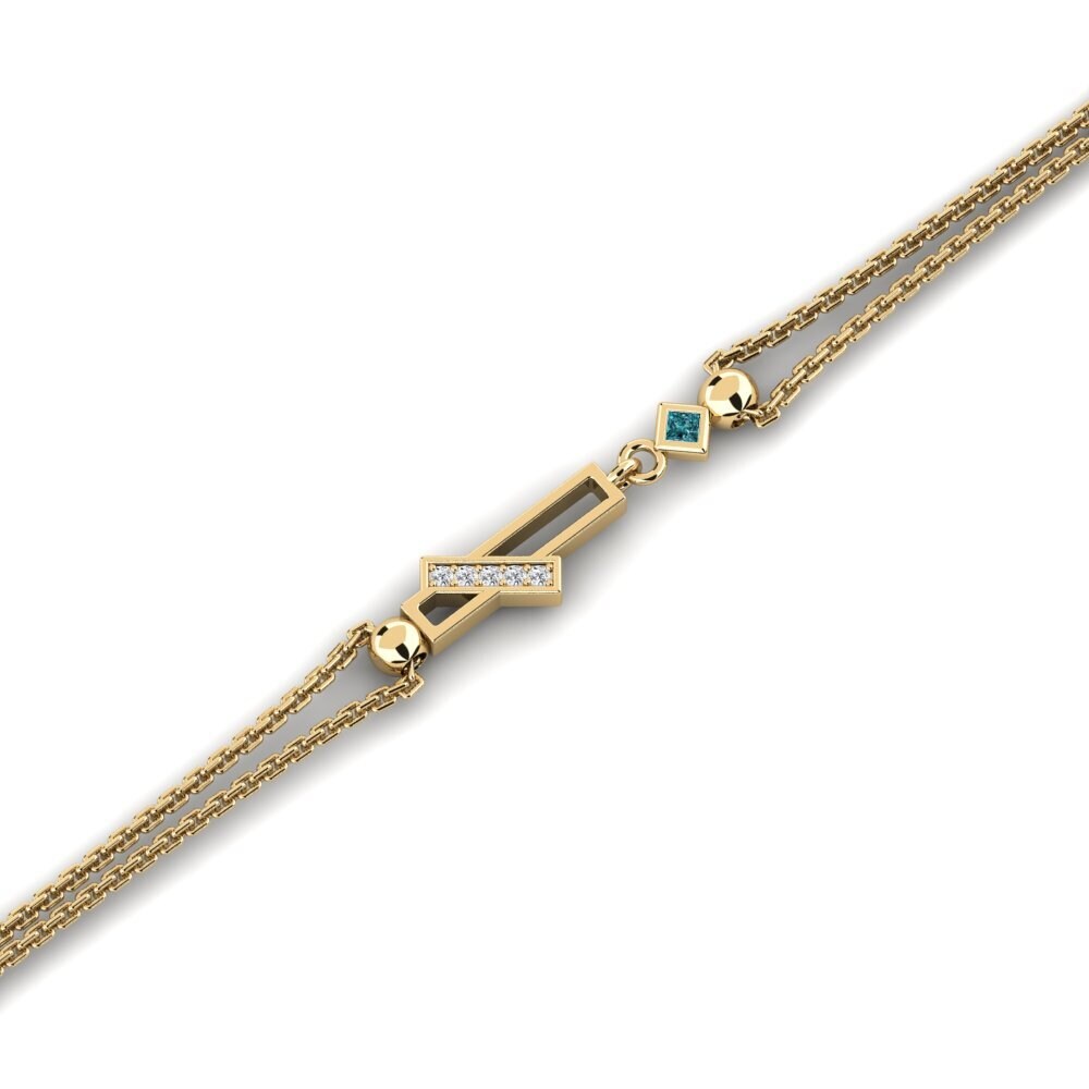 Diamant Bleu Bracelet pour femme Cippert
